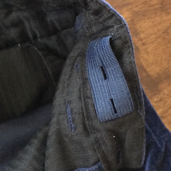 Blue velvet pants - Picture 3 of 4